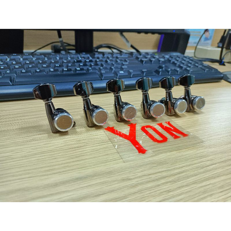 เครื่องอบผ้า Gotoh SG381 Locking Tuner 6 Inline Cosmo Black