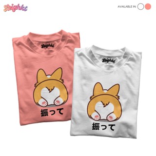 Shake It Corgi Kawaii Aesthetic Shirt 『Cotton Spandex』  Leighkt Collection_04