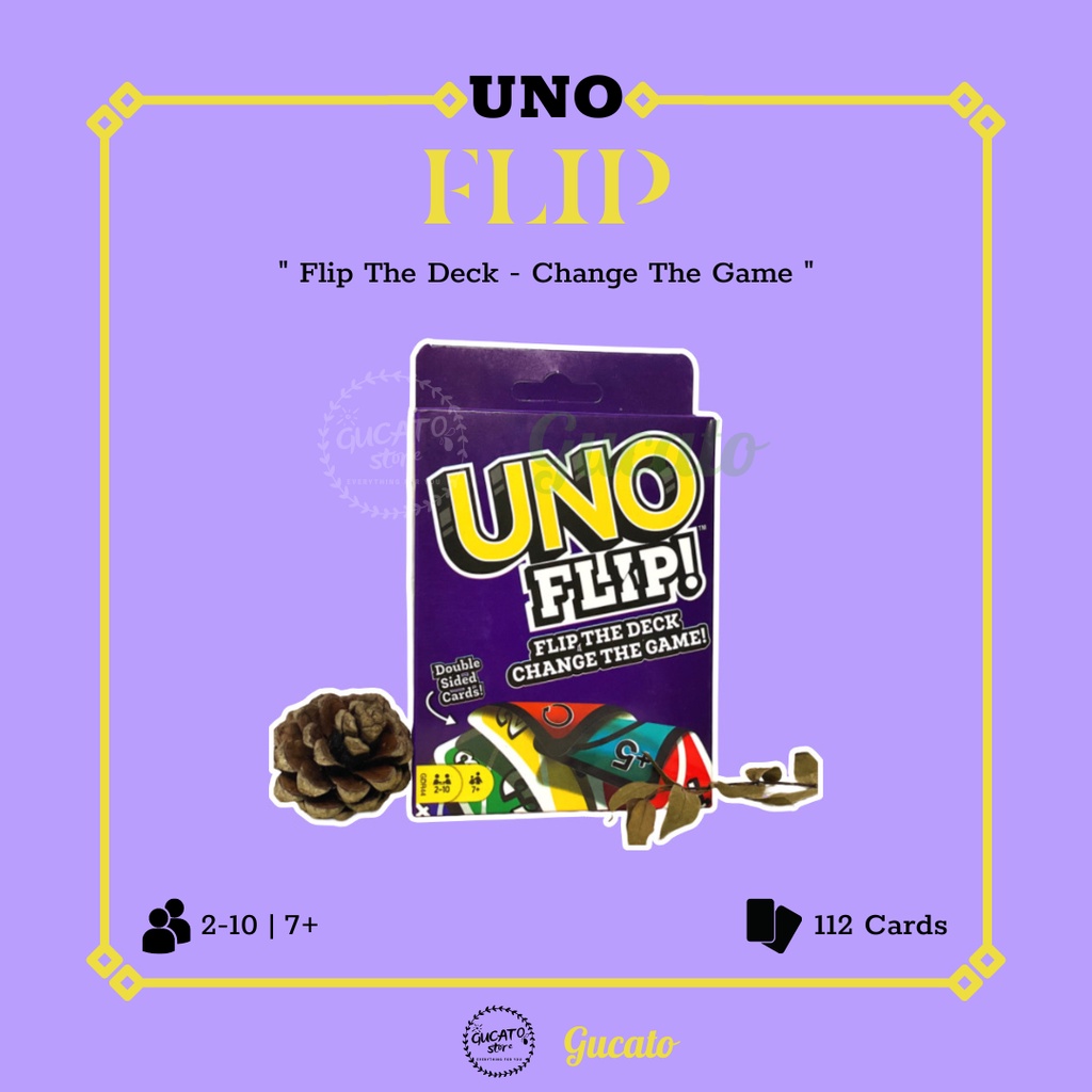 การ์ด UNO Flip 112 - สํารับเกมแสนสนุกสําหรับครอบครัวและเพื่อน