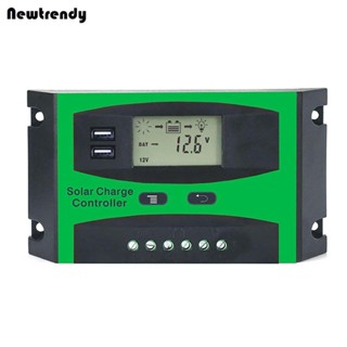 อุปกรณ์ควบคุมการเก็บประจุพลังงานแสงอาทิตย์ 30A PWM 12V 24V หน้าจอ LCD