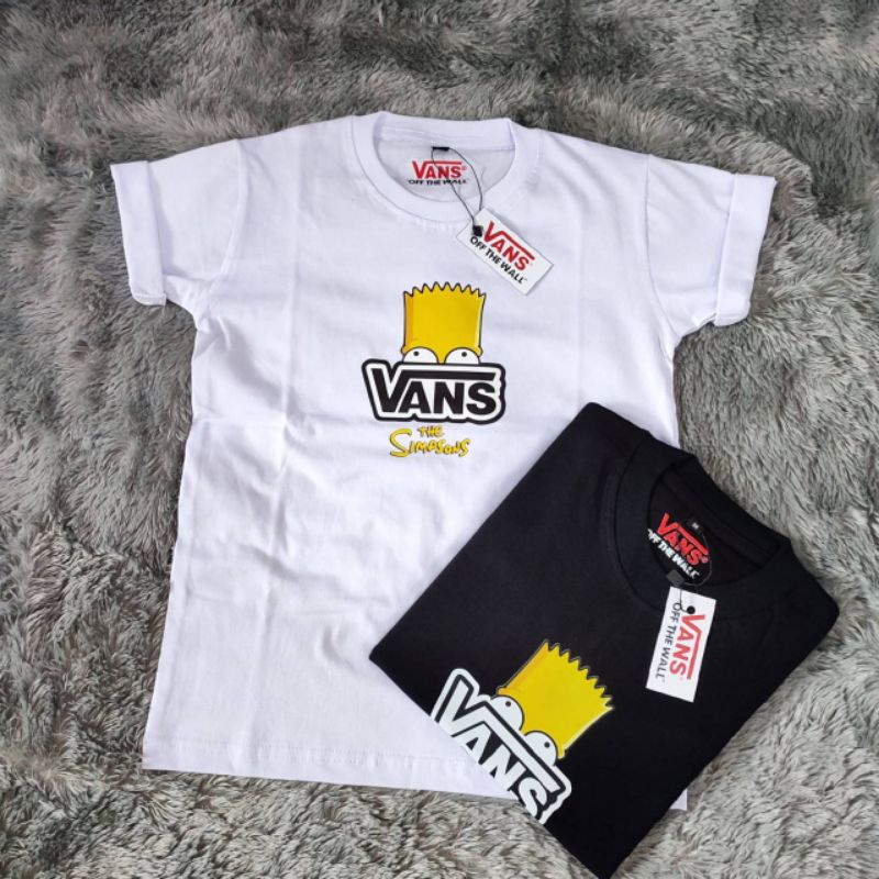 VANS เสื้อยืด ลาย The simpson สําหรับเด็กผู้ชาย_05