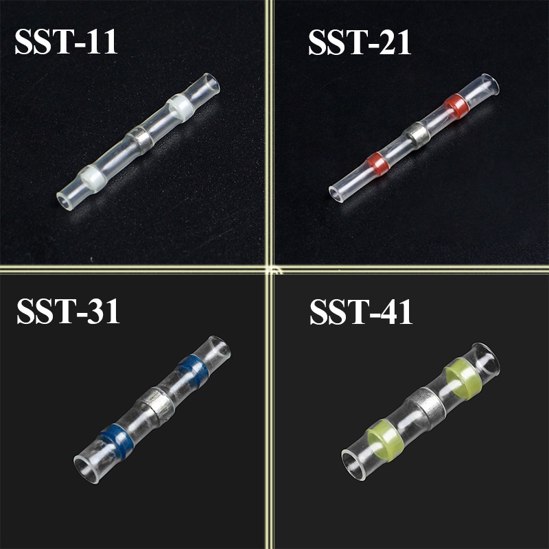 20/50/100PCS ความร้อน Shrinkage ไฟฟ้ารถสายไฟ Connector Solder ExtrusionTerminal บล็อกสาย Termination