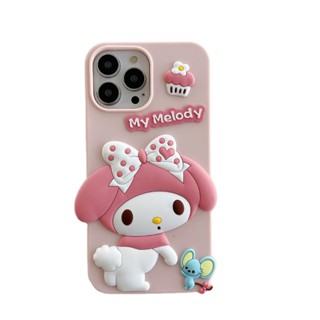 SANRIO เคสโทรศัพท์มือถือ ซิลิโคนนิ่ม ลายการ์ตูนเมโลดี้ 3D สําหรับ Huawei honor 50 60 70 80 P30 P40 P50 Mate 30 40 50 Pro Nova 7 7SE 7 8 Pro