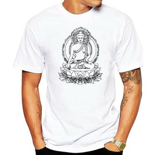 Title: Buddha Relaxed Shirt for Men Stencil Screen Print Tshirt Soft &amp; Comfy Casual Gift for Men men t shirt_04