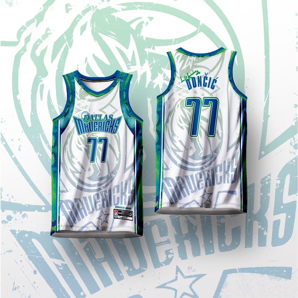 เสื้อกีฬาแขนสั้น ลาย DALLAS MAVERICKS HG CONCEPT 2022