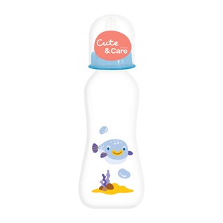 คิวท์แอนด์แคร์ขวดนมทรงบู๊ทพีพี BL 8ออนซ์CUTE AND CARE BABYPEANUTBOTTLE PP BL 8OZ