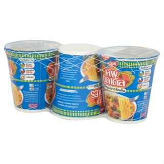 นิสชินคัพรสหมูมะนาวจัดเต็ม77ก 3NISSIN  แพ็คCUP MOO MANAOJADTEM77GPACK3