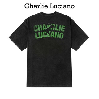 Charlie Luciano เสื้อยืดคอกลม แขนสั้น พิมพ์ลายตัวอักษร ทรงหลวม แฟชั่นฤดูร้อน สําหรับผู้ชาย และผู้หญิง