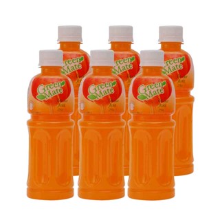 0.25Orange ขวดน้ำผักและน้ำผลไม้GreenMate มล.แพ็ค6 น้ำส้ม25%กรีนเมทกรีนเมท400 Orange0.25400mlx