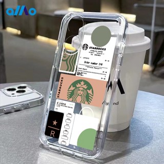 เคสนิ่ม ลายฉลาก Starbucks น่ารัก สําหรับ Oppo A78 5G A58 Reno8 T 4G 5G A17 a17K A77s A77 A57