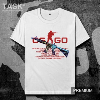 TfzS / TASK Counter-Strike CSGO Rifle M4A4 Dead Space Gun Fan Periphery Short Sleeve T-shirt Men !_04