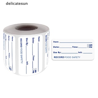 Delicatesun 500 ชิ้น / ม้วน สติกเกอร์ครัว ตู้เย็น ช่องแช่แข็ง เก็บอาหาร วันที่ เนื้อหา ฉลาก ดี