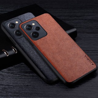 เคสโทรศัพท์มือถือหนัง ลายลิ้นจี่ หรูหรา สไตล์ธุรกิจ สําหรับ poco x5 pro xiaomi poco x5 pro