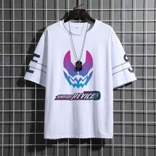 เสื้อยืดแขนสั้น พิมพ์ลายอนิเมะ Kamen Rider Revice Livis แฟชั่นบอททอม สําหรับผู้ชาย_02