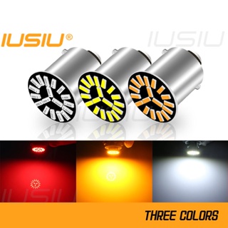 Iusiu 1156 แฟลช 1157 ไฟเบรก Led P21W P21 5W BA15S BAY15D 4014 18smd ไฟสัญญาณเลี้ยว สําหรับจอดรถยนต์ รถจักรยานยนต์