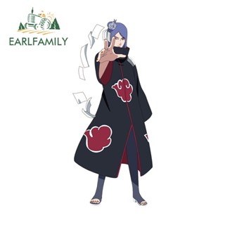 Earlfamily สติกเกอร์ ลายการ์ตูนอนิเมะญี่ปุ่น Konan Naruto ขนาด 13 ซม. x 5.6 ซม. สําหรับตกแต่งรถยนต์ รถจักรยานยนต์