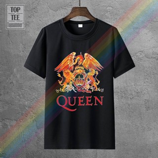 Gildan Queen เสื้อยืดแขนสั้น คอกลม ผ้าฝ้าย พิมพ์ลายวงร็อค 3D สําหรับผู้ชาย YQ