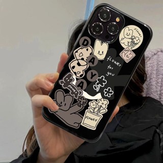 เคสโทรศัพท์มือถือ ซิลิโคนนิ่ม กันกระแทก ลายการ์ตูนกระต่าย สําหรับ Apple Iphone 14promax 13 12 14pro 11 Xsmax Xr 6 7