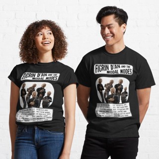 เสื้อยืดคอกลม เสื้อยืดผ้าฝ้าย เสื้อไม่ต้องรีด tshirt Cantina Band Tour Poster {{%28}}Black &amp; White{{%29}} Classic T-Shi