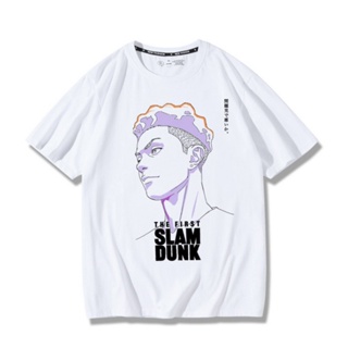 tshirt New mens tops Slam Dunk movie joint couple short-sleeved T-shirt Sakuragi Hanamichi Rukawa Maple couple outfit s