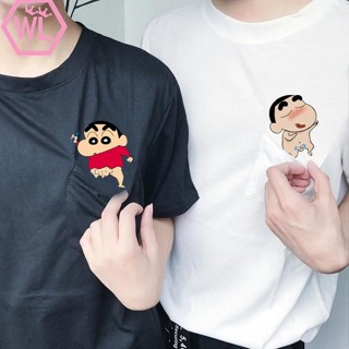 HOONEYBEE - KAOS SHIN CHAN TSHIRT KAOS KANTONG CRAYON SHINCHAN POCKET Termurah_12