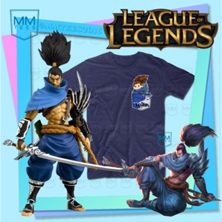 LEAGUE OF LEGENDS YASUO MM TEES POUCHIE SHIRT LOL ANIME T-SHIRT CHIBI POCKET GAMING TSHIRT GAMER TEE_03