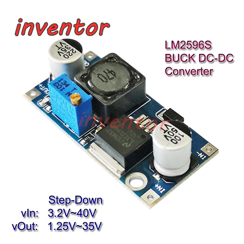 (1-5 ชิ้น) LM2596S DC-DC Buck Converter รถ Stabilizers Step-Down โมดูล LM2596 ปรับ DC1.25V-35V แรงดันไฟฟ้า