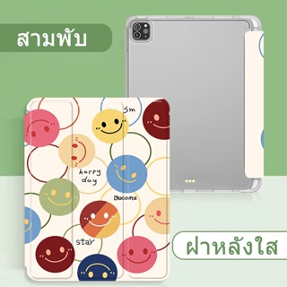 💥เคสซิลิโคนไอแพดหลังใส ใส่ปากกา💥 สำหรับรุ่นไอแพด air5 10.9 Gen7 10.2 pro11 Air1 9.7 2019 2021 gen10 2022 8th Air4 gen9