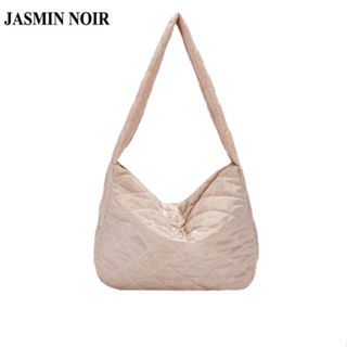 Jasmin NOIR กระเป๋าสะพายไหล่ กระเป๋าถือ ผ้าไนล่อน ใบใหญ่ สําหรับสตรี