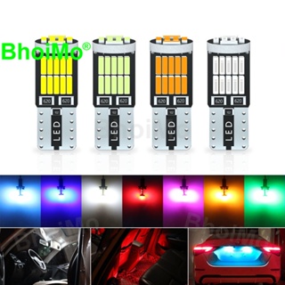 Bhoimo หลอดไฟ LED T10 W5W T5 W3W 7SMD 194 168 26smd 4014 DC12V สําหรับติดป้ายทะเบียนรถจักรยานยนต์