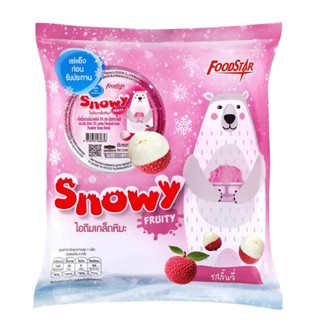 ชิ้นน้ำอัดลมและน้ำหวานSnowySnowflake x4 0.190มล. ไอติมเกล็ดหิมะสโนวี่สโนวี่รสลิ้นจี่ Snowflakeชิ้นน้ำอัดลมและน้ำหวานSno