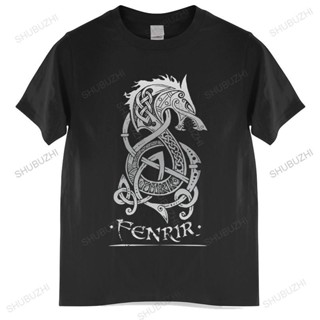 Fashion Brand T Shirt Mens Loose Viking Loki Son Fenrir T-Shirt For Men The Wolf Of Norse_12