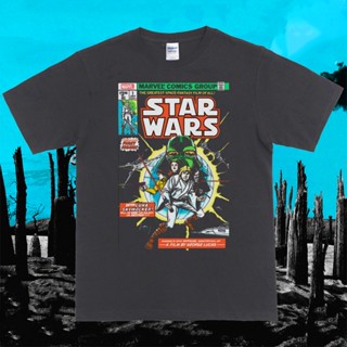 oversize T-shirt เสื้อยืด ลาย Star Wars Facsimile Edition สไตล์วินเทจ S-5XL