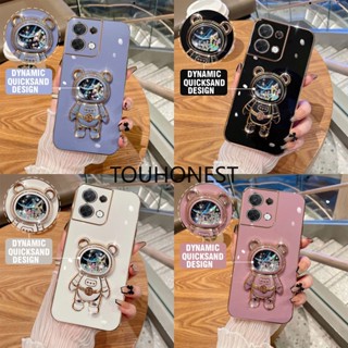 เคส Oppo Reno8 Pro Plus เคส Oppo Reno3 เคส Oppo Reno7 Z เคส Oppo Reno 8Z Case Oppo Find X5 Pro Cover Glitter Liquid Quicksand Astronaut Bracket Soft Phone Case กลิตเตอร์ ของเหลว ทรายดูด นักบินอวกาศ ตัวยึด เคสโทรศัพท์ แบบนุ่ม