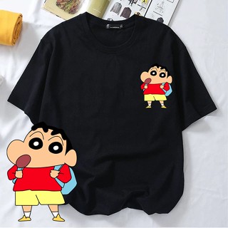 ♛๑POPCLOSET SHINCHAN CRAYON SHIN CHAN T SHIRT WOMEN MEN COTTON CUTE BAJU T SHIRT PEREMPUAN LELAKI LE_12