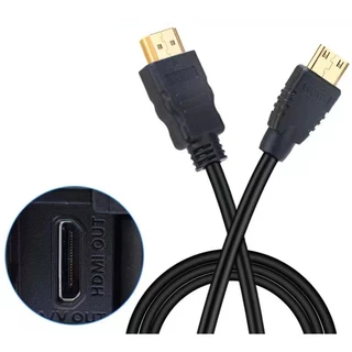 mini HDMI to HDMI cable 1.8M 3M 5M - Black