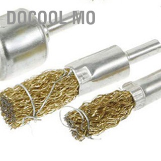 Docool Mo Wire Wheel Cup Brush Set แปรงขัดเหล็กชุบทองแดงสำหรับติดสว่าน