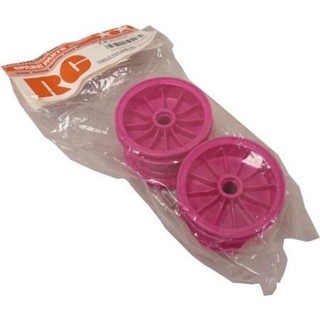 [อะไหล่รถบังคับ] TAMIYA 50428 SP.428 Racing Monster Front Wheel Set (Fluorescent Pink) อะไหล่ทามิย่าแท้ rc