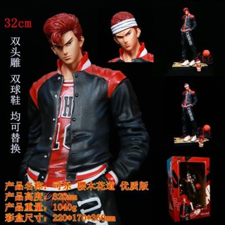 ((พร้อมส่ง) Slam Dunk Cola Sakuragi ฟิกเกอร์รองเท้า แบบสองหัว 1: 1 S3EM