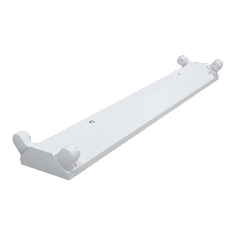 โคมอกไก่ LED-T8 2x18 วัตต์ RACER รุ่น L-N V Shape (2x18W) ขนาด 11.9x123.4x5.7 ซม. สีขาว