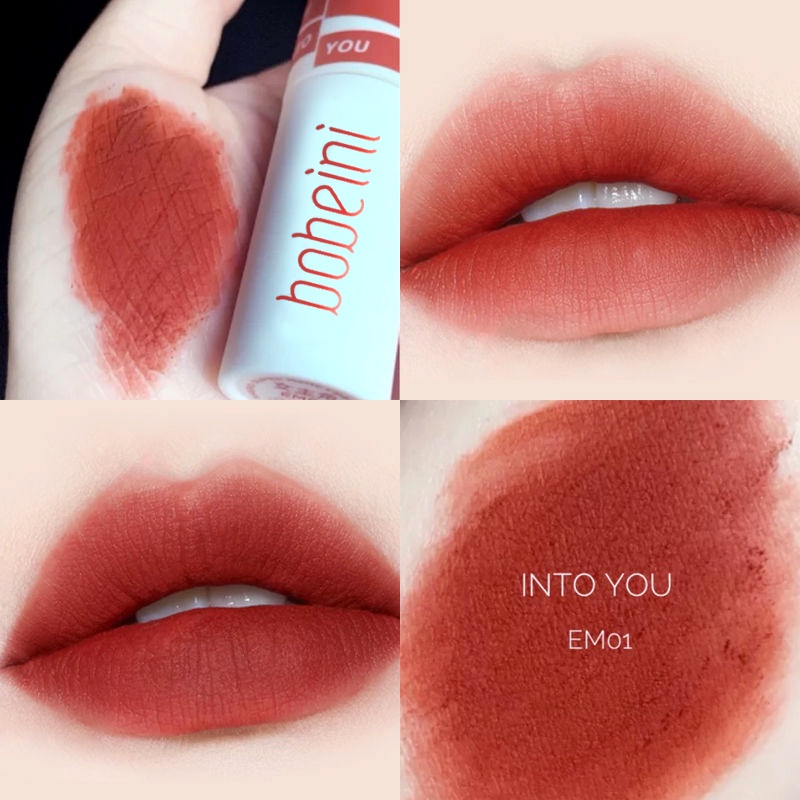 ลิควิดลิปสติก เนื้อแมตต์กํามะหยี่ กันน้ํา สีนู้ด ลิปกลอส ติดทนนาน เซ็กซี่ ผู้หญิง ลิปทินท์ โคลน เครื่องสําอาง