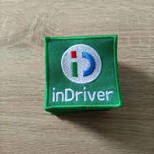 Emlem INDRIVER หน้าอกเล็ก Blue Base INDRIVER โลโก้ปัก KOmputer