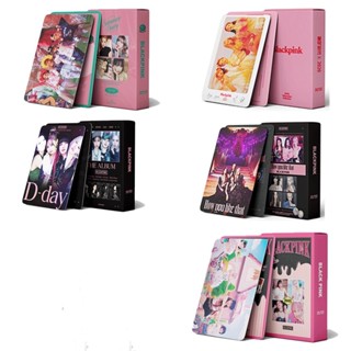 55pcs/box black pink HOW DO YOU LIKE THAT &amp; ICE CREAM &amp; SUMMERP photocards 2022 Album LOMO Card Postcard  Jisoo Jennie Rose Lisa Blink comeback BP