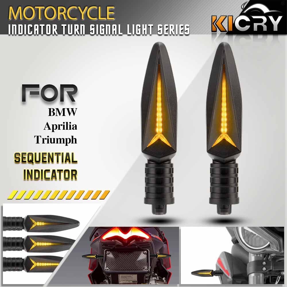 Kicry ไฟเลี้ยว ด้านหน้า และด้านหลัง สีเหลืองอําพัน สําหรับ For BMW G310GS G310R G1200GS F750GS F800S