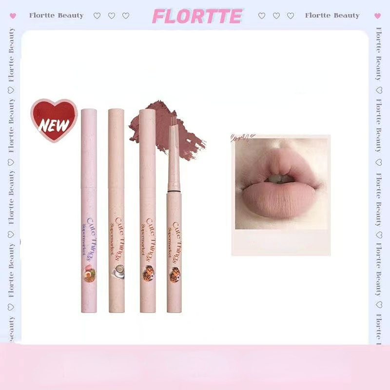 [สินค้าใหม่] Flortte Strange Meiliya Series ลิปไลเนอร์ โครงร่าง ลิปสติก หมอก มาร์กเกอร์
