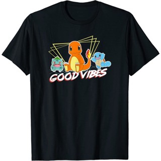 Pokémon Group Shot Kanto Good Vibes T-Shirt Fashion Clothes Boys Girls Boys 12 3 4 5 6 7 8 9 10 11 12 13 14 Years O_07