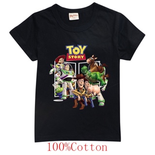 100% Cotton 2021 Summer Toy Story Boy Girl T Shirt Short Sleeve Tees Tops Kids Toy Story 4 Children Short Sleeved T_05