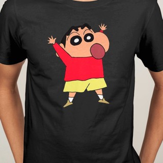 Crayon Shin chan Japanese manga Nohara Misae Himawari Masao Short Sleeve T-shirt shirt O-Neck Men Fashion cotton Ca_12