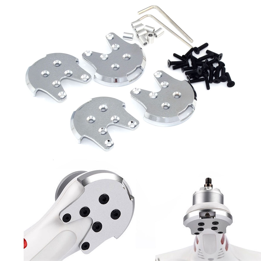 ชุดแผ่นโลหะ ป้องกันมอเตอร์ 4 ชิ้น สําหรับ DJI Phantom 2 3 P3S P3A P3P