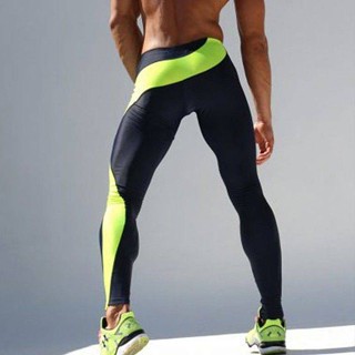 Fitness Pants Mens Tight Stretch Sports Running Quick-Drying Pants Boys High Elastic Gym Basketball Training Leggings 1hT3